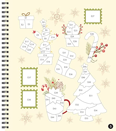 Christmas Sticker by Number - Fun Brain Games