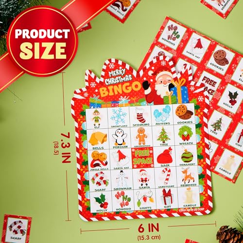 30 Christmas Bingo Cards for Family Fun