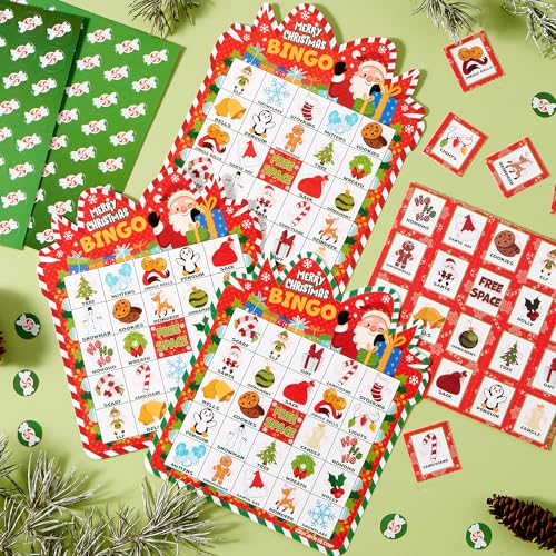 30 Christmas Bingo Cards for Family Fun