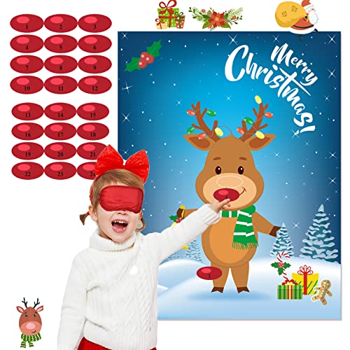 Reindeer Nose Game for Holiday Fun