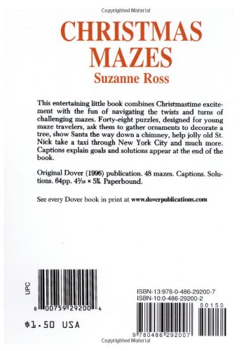 Christmas Mazes (Dover Little Activity Books: Christmas)