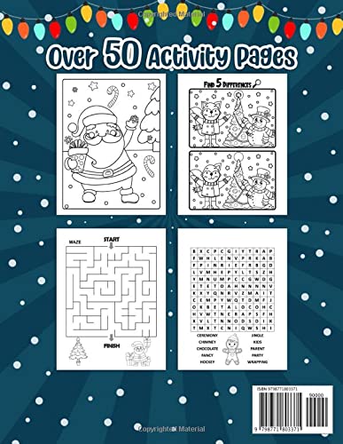 Christmas Activity Book For Kids Ages 7-12: A Fun Christmas Coloring Pages, Mazes, Sudoku Puzzles, Word Search, Games Activities Book for Kids (Christmas Activity Books For Kids)