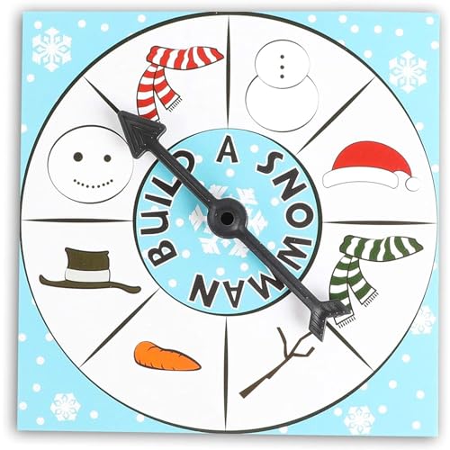 Juvale 16 Player Build A Snowman Family Christmas Games, Holiday Party Supplies, Team Activity Kit for Adults
