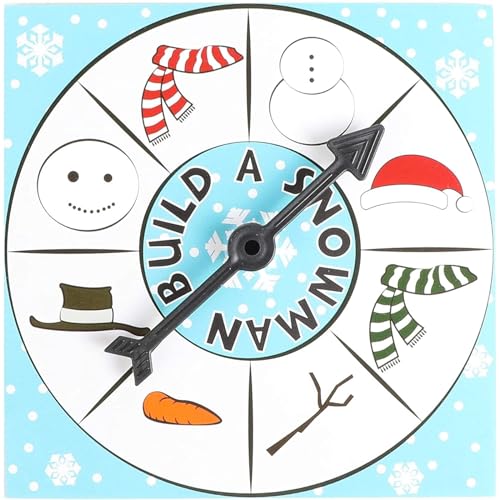 Juvale 16 Player Build A Snowman Family Christmas Games, Holiday Party Supplies, Team Activity Kit for Adults