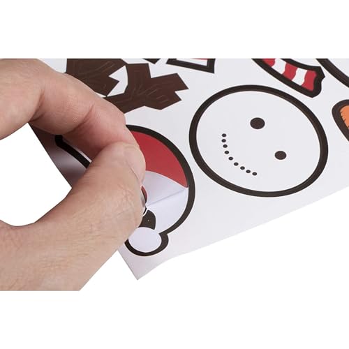 Juvale 16 Player Build A Snowman Family Christmas Games, Holiday Party Supplies, Team Activity Kit for Adults