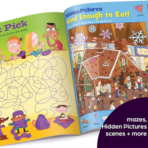 Christmas Puzzles: 100+ Puzzles! Hidden Pictures Puzzles, Brainteasers, Mazes, Wordplay, Matching, and More! (Highlights Puzzlemania Activity Books)