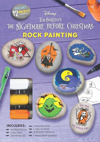 Disney Tim Burton's The Nightmare Before Christmas Rock Painting