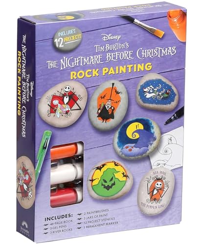 Disney Tim Burton's The Nightmare Before Christmas Rock Painting