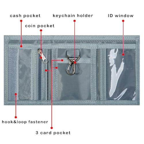 Lamiza RFID Kids Wallet for Boys, Gamer Boys Wallet for Kids w/Coin Pocket, Video Game Toddler Wallet for Boys, Children Child Wallet Ages 4-5-6-7-8-9-10-11-12 for Christmas/Birthday Gifts