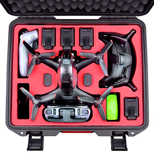 FPVtosky Professional Hard Case for DJI FPV [Case Only] - DJI FPV Drone Carrying Case Accessories - Fits 6 batteries - Keep Props On