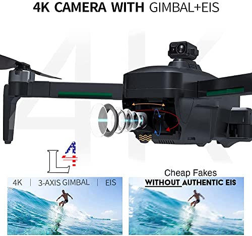Drone X Pro LIMITLESS 4 GPS 4K UHD Camera Drone for Adults with EVO Obstacle Avoidance, 3-Axis Gimbal, Auto Return Home, Follow Me, Long Flight Time, Long Control Range, 5G WiFi FPV Live Video, EIS, Superior Stabilization