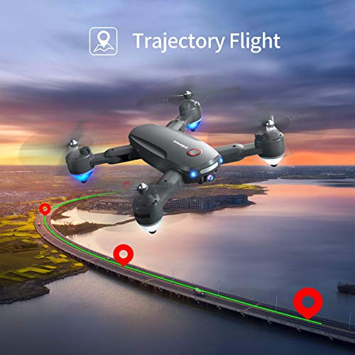 Drone with 1080P Camera for Adults Beginner, WiFi FPV Foldable Drone Quadcopter 30mins Flight Time,120°Wide-Angle with Carrying Bag, 2 Batteries,Altitude Hold, One Key Take Off/Landing