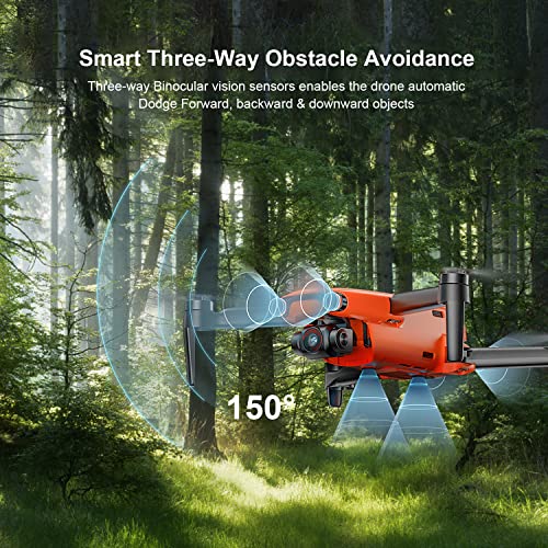 Autel Robotics EVO Nano+ Premium Bundle- 249g Mini Drone with 4K Camera, 3-Way Obstacle Avoidance Quadcopter UAV, 50MP Photo 10KM HD Video Transmission, PDAF + CDAF RYYB HDR, Nano Plus Drone-Orange