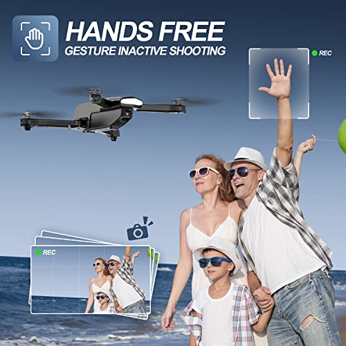 Holy Stone Drone for Kids Adults with 1080P HD Adjustable Camera, Foldable RC Quadcopter for Beginners with 30 Mins Flight, Gravity Sensor, Voice Control, Trajectory Flight, Storage Case, HS260