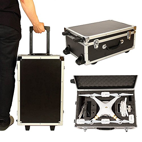 Hard Carrying Case for DJI Phantom 3 4K Professional Advanced Standard Travel with Wheels