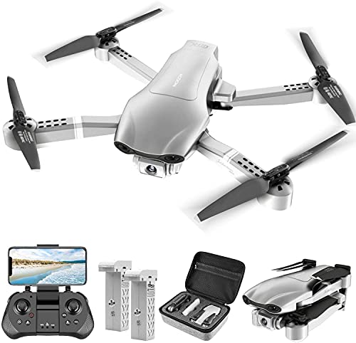 4DF3 GPS Drone with 4K Camera for Adults,5G FPV Live Video RC Quadcopter for Beginners Toys Gift,2 Batteries,GPS Auto Return Home, Follow Me,Gravity Control,Waypoint Fly, Headless Mode