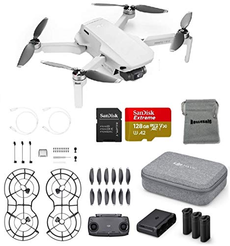 DJI Mavic Mini Fly More Combo Drone FlyCam Quadcopter Bundle with SD Card and More, 4K