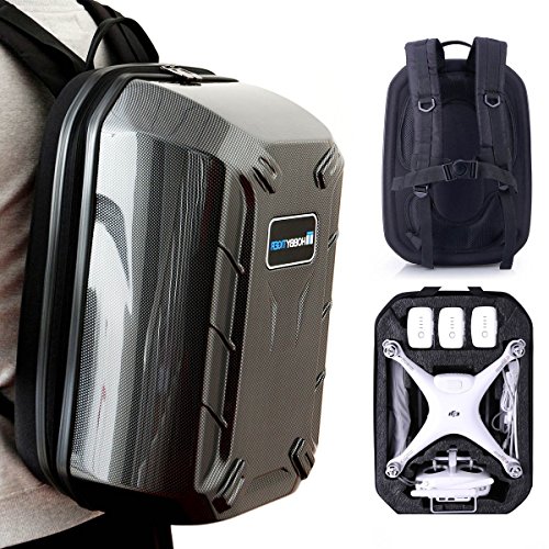 HOBBYTIGER Hard Case Backpack for Phantom 3 Professional Advanced 4K DJI Phantom 4 Pro Drone Travel Carrying