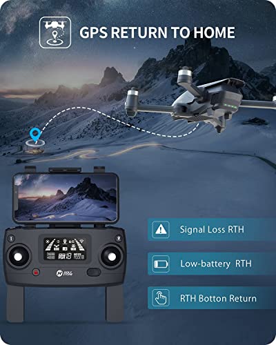 Holy Stone HS710 Drones with Camera for Adults 4K, GPS FPV Foldable 5G Quadcopter for Beginners with Optical Flow Positioning, Auto Return Home, Follow Me, Brushless Motor, Easy to Fly