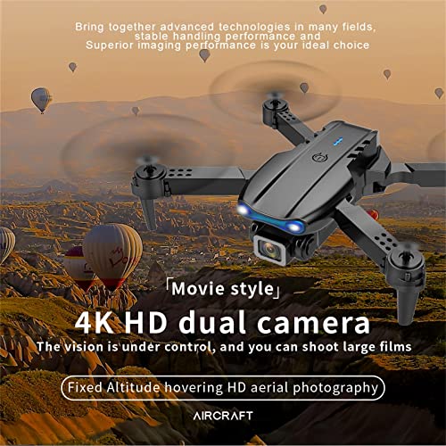 MORECON Mini Drone with 4K Dual HD Camera - 2021 Upgradded RC Quadcopter for Adults & Kids, WiFi RC Drone for Beginners Live Video Wide Angle RC Aircraft