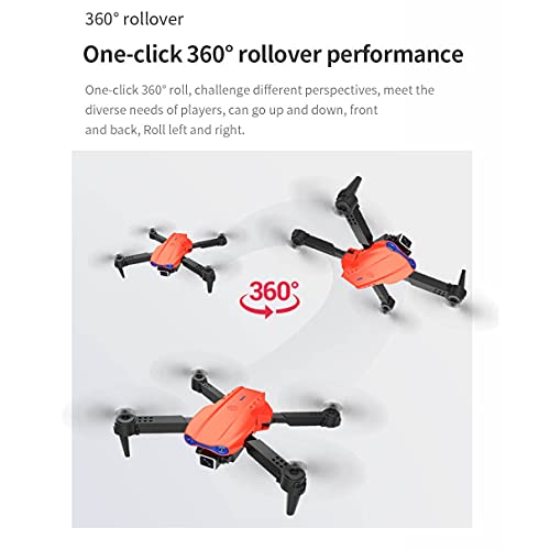 Drones with 4K HD Dual Camera for Adults Kids, RC Quadcopter Transmission WiFi FPV Live Video, Mini Drone with Headless Mode and One Key to Return Function, Autonomous Set Up Trajectory Flight