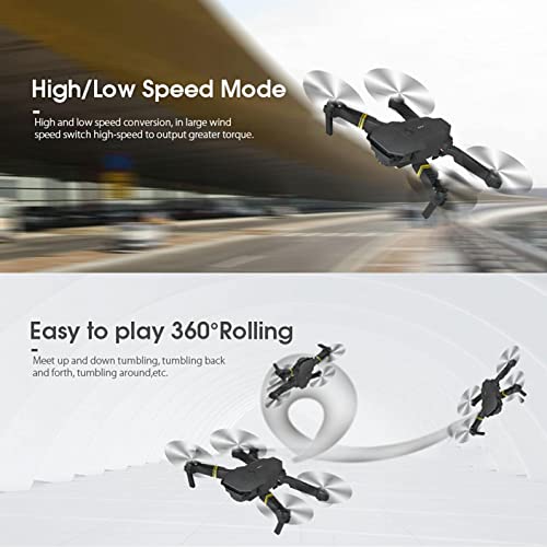 2021 Latest Waterproof Professional Rc Drone With 4k Camera Rotation, FPV Live Video Foldable RC Quadcopter Helicopter Beginners Toys for Kids and Adults (E58-4K)