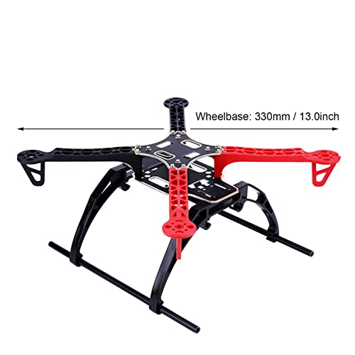 Quadcopter Frame, RC Aircraft Drone Frame Kit RC Accessory Integrated PCB Board Compatible with DJI F330