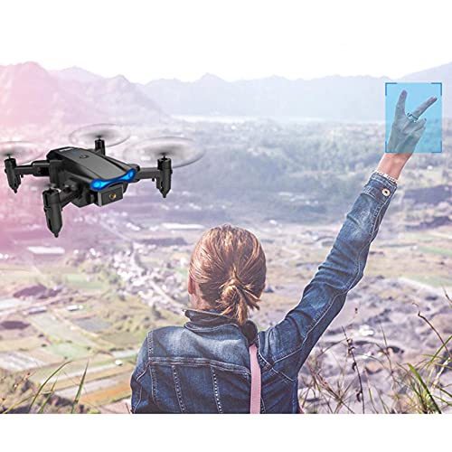KY906 Mini Profesional Drone For Kids&Adlut With 4k HD Dual/Single Camera FPV Remote Control Toys Gifts For Boys Girls With Speed Control, Mobile Phone Control, One Key Take Off/Landing, One-key Return (Black,4k HD Single Camera)