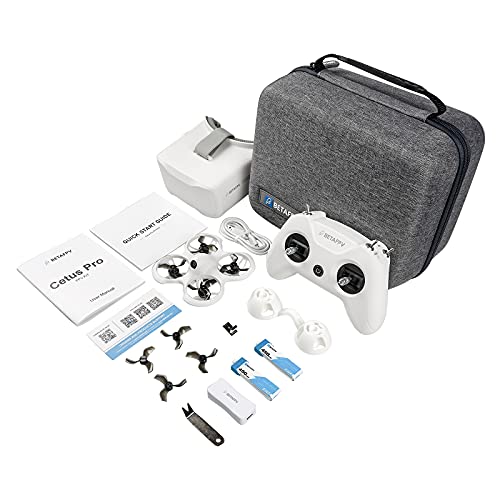 BETAFPV Cetus Pro FPV Drone Kit with 3 Flight Modes Altitude Hold Emergency Landing Self Protection Turtle Mode with Radio Transmitter Goggles for FPV Beginners Player-to-Pilot Teenager Girls Boys
