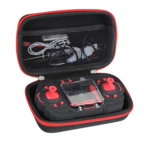 Hermitshell Travel Case for Holy Stone HS190 / DROCON Foldable Mini Nano RC Drone (Black + Red Zipper)