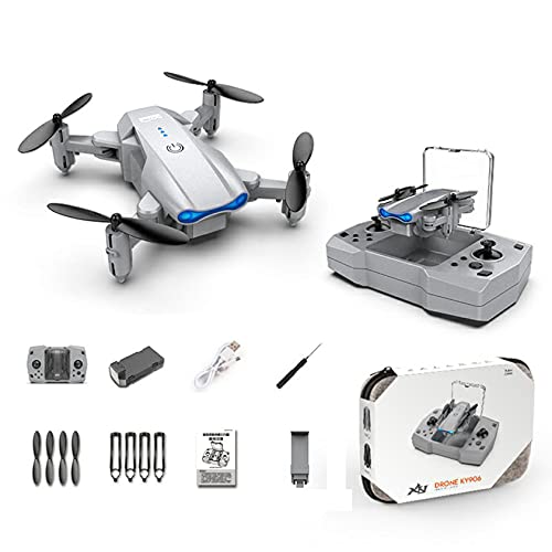 KY906 Mini Profesional Drone For Kids&Adlut With 4k HD Dual/Single Camera FPV Remote Control Toys Gifts For Boys Girls With Speed Control, Mobile Phone Control, One Key Take Off/Landing, One-key Return (White,4K HD Dual Camera)