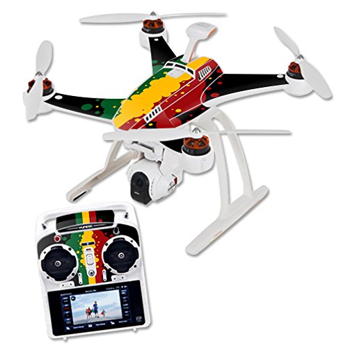 MightySkins Skin Compatible with Blade Chroma Quadcopter Drone wrap Cover Sticker Skins Rasta Flag