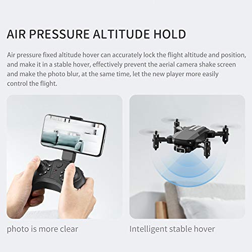 Mini Drone for Kids and Adults, GoolRC LS-MIN RC Quadcopter with 1080P Camera, 360° Flip, Gesture Photo/Video, Track Flight, Altitude Hold, Headless Mode, Include Carry Bag and 3 Batteries (Grey)