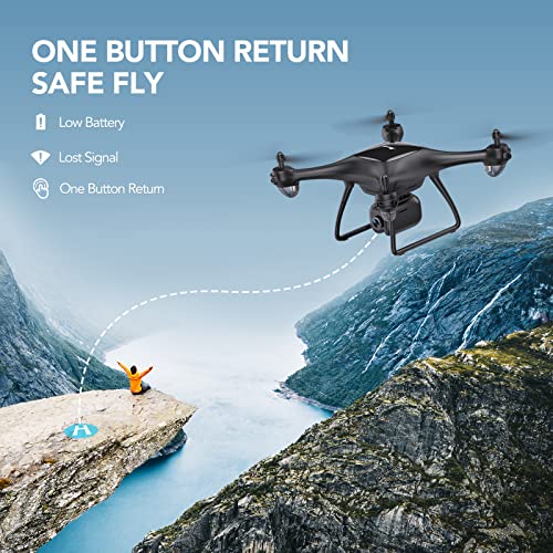 Potensic P5 Drones with Camera for Adults 4K, 5G WiFi GPS FPV Quadcopter for Adults and Beginners, Auto Return Home, Follow Me, Circle Fly, Altitude Hold, Headless Mode, 40 Mins Long Flight
