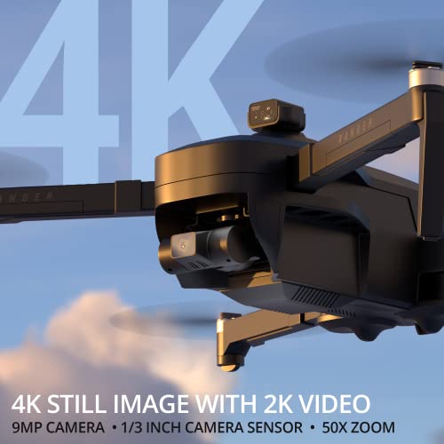 EXO X7 Ranger Plus - High End Camera Drone for Adults. Long Battery & Range, 4K Camera, 3 Axis Gimbal, Obstacle Avoidance, 27MPH Speed. Powerful & Playful Drone with Camera and GPS Return to Home. (1 Battery, Matte Black)