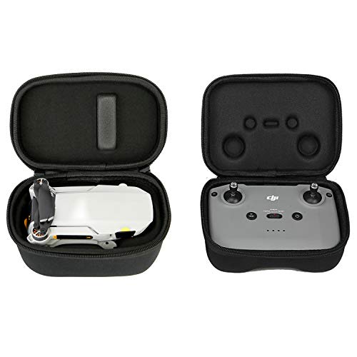 Rantow Mavic Mini 2 Drone Storage Box + Remote Controller Case, Hard Shell Carrying Handbag Compatible with DJI Mavic Mini 2 Drone with Free Carabiner