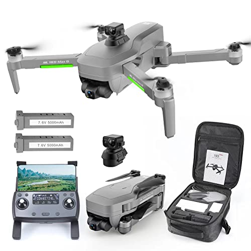 XiL 3-Axis Gimbal GPS Drone with 4K EIS Camera for Adults , 13000ft Video Transmission,193MAX2 FPV Quadcopter with 66 Mins Long Flight Time, Obstacle Avoidance, Auto Return Home,Brushless Motor