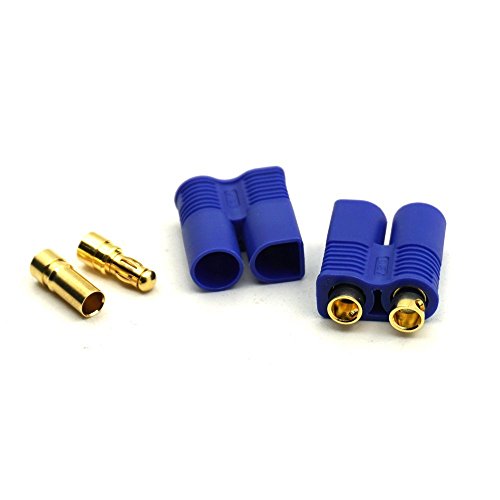 FLY RC 10 Pairs EC5 Banana Plug Connectors Female Male 5.0mm Gold Bullet Connector for RC ESC LIPO Battery Device Electric Motor