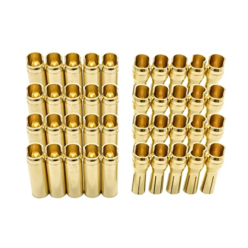 FLY RC 10 Pairs EC5 Banana Plug Connectors Female Male 5.0mm Gold Bullet Connector For RC ESC LIPO Battery Device Electric Motor