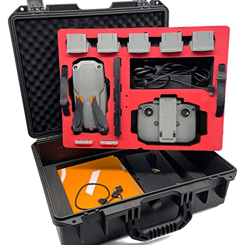 judunmsk Air 2S Waterproof Hard Case Kit, Double Layer Carrying Case for DJI Mavic Air 2/Air 2S,Includes Tablet Holder Accessory Set, Professional Drone Accessories(Does not include drones)