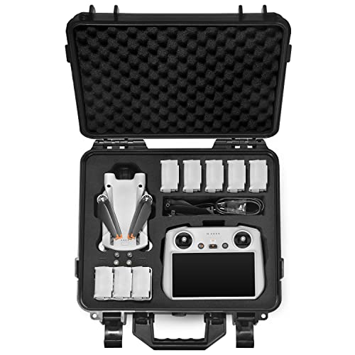 Lekufee Travel Hard Carrying Case Compatible with DJI Mini 3 Pro Drone and New DJI RC Controller or DJI RC N1 Remote Controller and DJI Mini 3 Drone Accessories(Case Only)