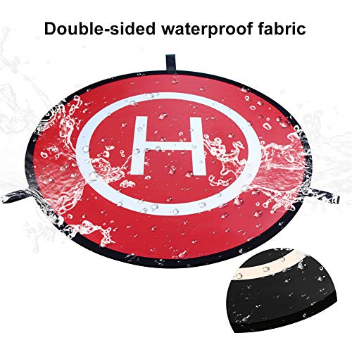 KINBON Drone Landing Pads, Waterproof 30'' Universal Landing Pad Fast-fold Double Sided Quadcopter Landing Pads for RC Drones Helicopter DJI Spark Mavic Pro Phantom 2/3/4 Pro Inspire 2/1 3DR Solo