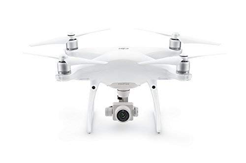 DJI Phantom 4 Pro Quadcopter Drone - 4K H-265 100 Mbps 60 FPS Cinematic Record, 20MP, ActiveTrack, TapFly Reverse, Safe Fly Home, GPS, 5-Dimensional Sense, White, 1 Yr Warranty (Renewed)