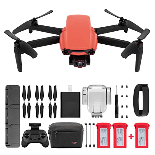 Autel Robotics EVO Nano+ Premium Bundle- 249g Mini Drone with 4K Camera, 3-Way Obstacle Avoidance Quadcopter UAV, 50MP Photo 10KM HD Video Transmission, PDAF + CDAF RYYB HDR, Nano Plus Drone (Red)