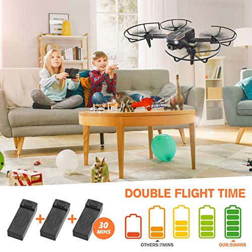 AVIALOGIC Mini Drone with Camera for Kids, Remote Control Helicopter Toys Gifts for Boys Girls, FPV RC Quadcopter with 1080P HD Live Video Camera, Altitude Hold, Gravity Control