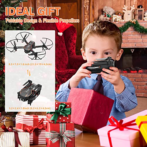 AVIALOGIC Mini Drone with Camera for Kids, Remote Control Helicopter Toys Gifts for Boys Girls, FPV RC Quadcopter with 1080P HD Live Video Camera, Altitude Hold, Gravity Control