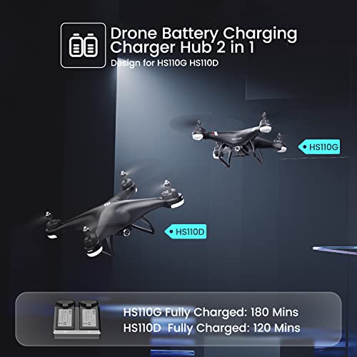 Holy Stone Intelligent Multi Drone Battery Charging Charger Hub 2 in 1 Quadcopter Charger for Holy Stone RC Drone HS110G HS110D (Battery NOT Included)