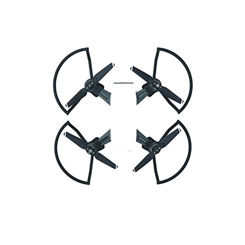 MoreToys 4pcs Propeller Guard Bumper Blade Crash Protector for DJI Spark Mini Quadcopter Drone (Black)
