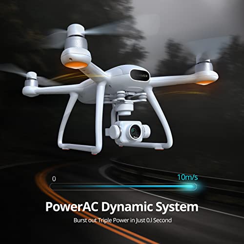 Potensic Dreamer 4K Pro Drones with 3-Axis Gimbal Camera for Adults, FPV GPS Quadcopter with 2KM Transmission Range, 28mins Flight, Brushless Motor, Auto-Return, with Metal Carry case and 32G SD Card
