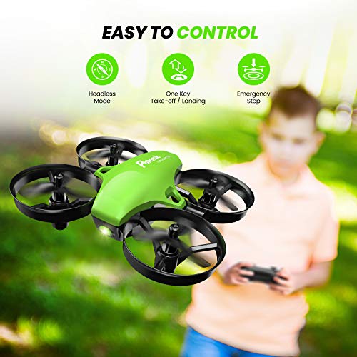 Potensic Upgraded A20 Mini Drone Easy to Fly Even to Kids and Beginners, RC Helicopter Quadcopter with Auto Hovering, Headless Mode, 3 Batteries and Remote Control, Gift Choice for Boys and Girls